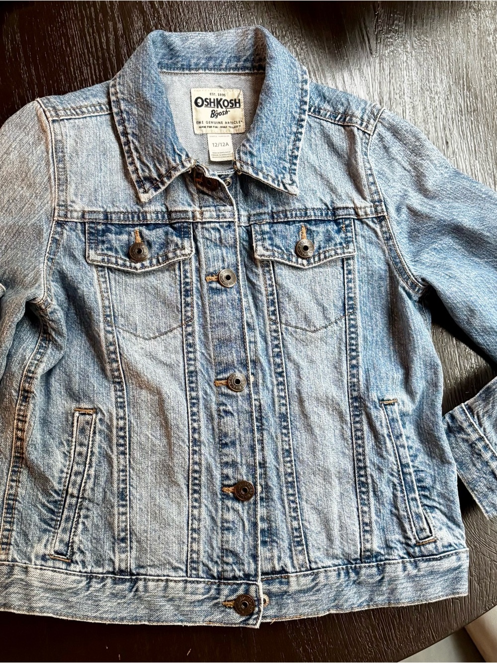 Children’s OshKosh B'gosh Light Wash Denim Jacket